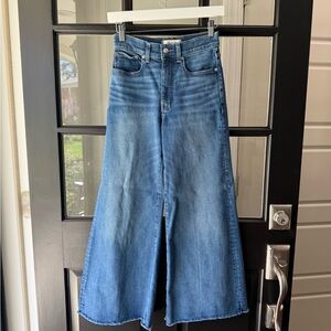 Madewell high rise wide leg flare